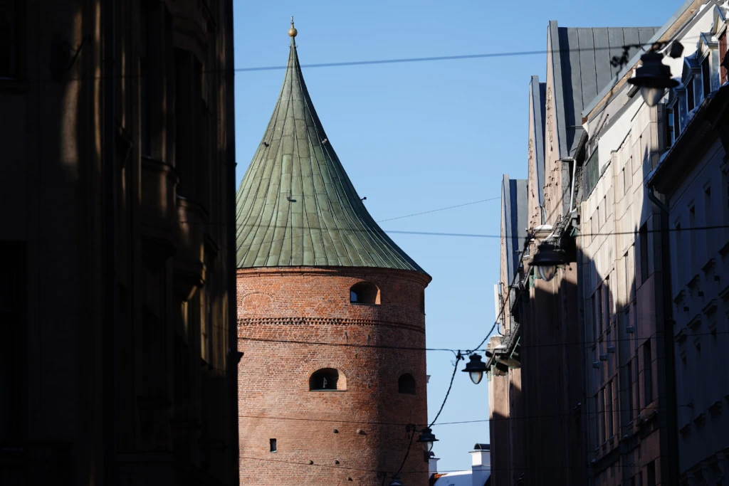 Skats uz Pulvertorni.