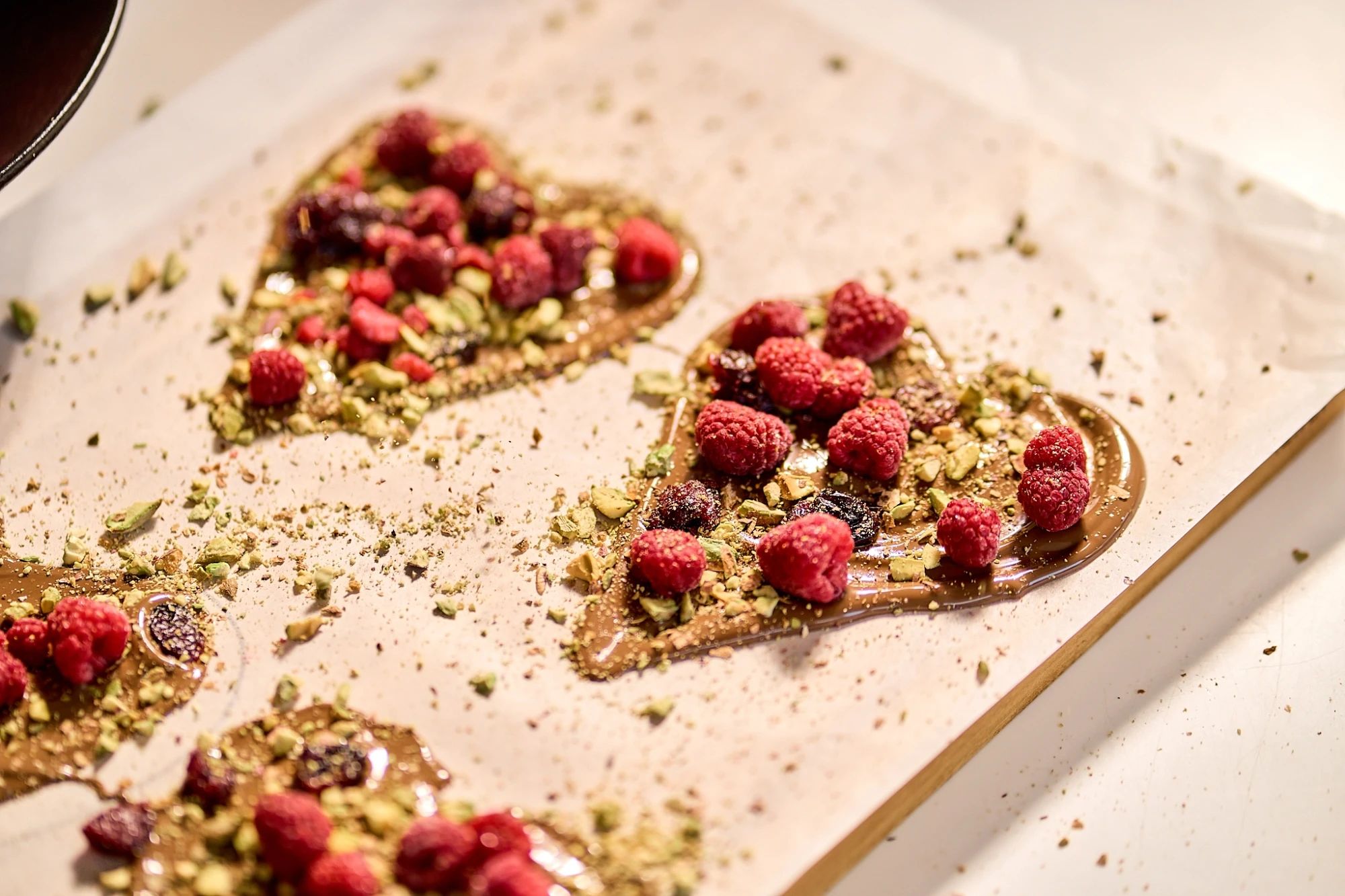 Šokolādes sirds Valentīndienā.