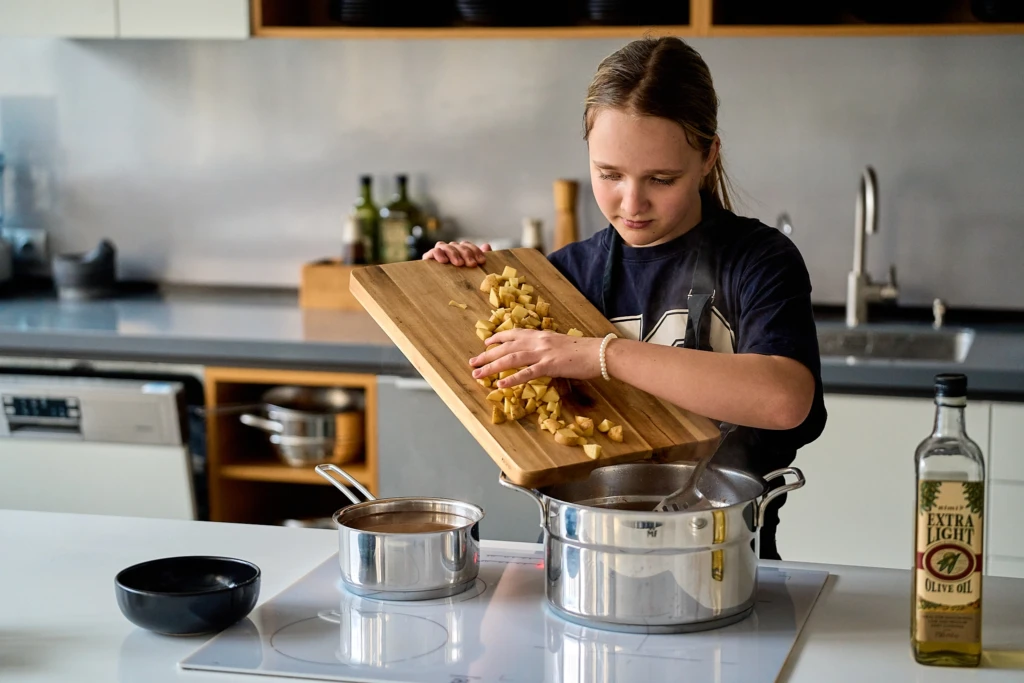 Krēmīgā itāļu desas zupa ar spinātiem.
